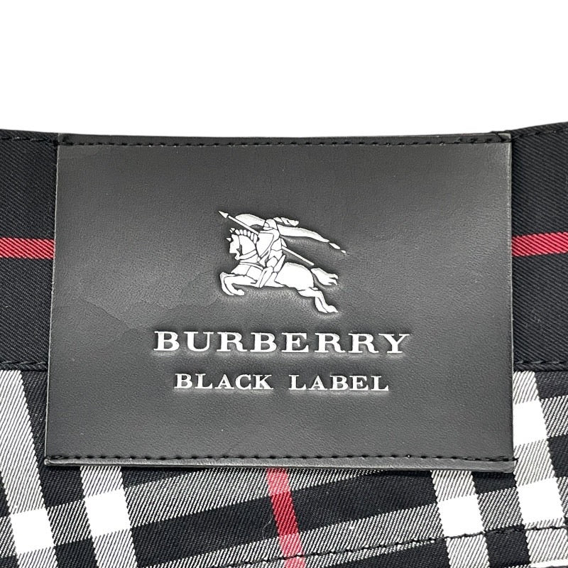 【BURBERRY BLACK LABEL】バーバリーブラックレーベル チェック柄パンツ BMS01-901-09 パンツ コットン メンズ 黒 ブラック サイズ73