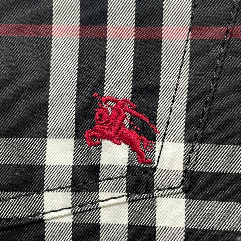 【BURBERRY BLACK LABEL】バーバリーブラックレーベル チェック柄パンツ BMS01-901-09 パンツ コットン メンズ 黒 ブラック サイズ73