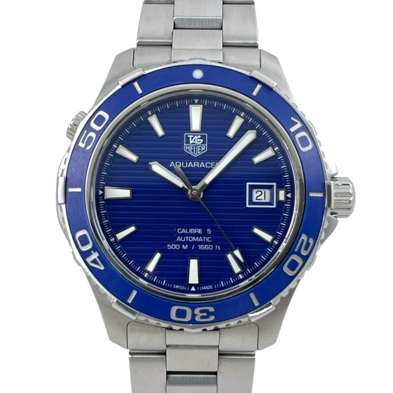 【TAG HEUER】タグホイヤー アクアレーサー WAK2111.BA0830 腕時計 ステンレススチール メンズ 自動巻き キャリバー5 ブルー 青文字盤