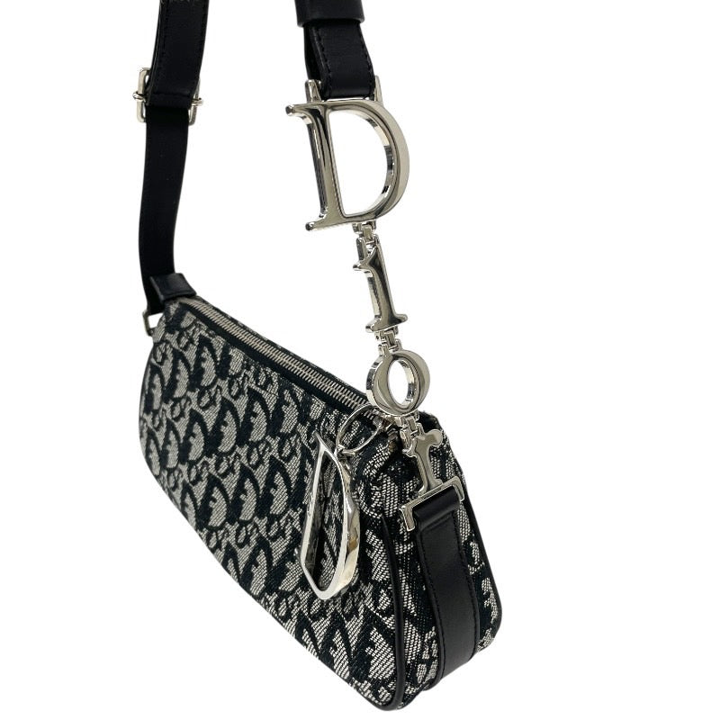【Christian Dior】クリスチャンディオール トロッター ワンショルダーミニバッグ ショルダーバッグ キャンバス レディース アクセサリーポーチ ハンド
