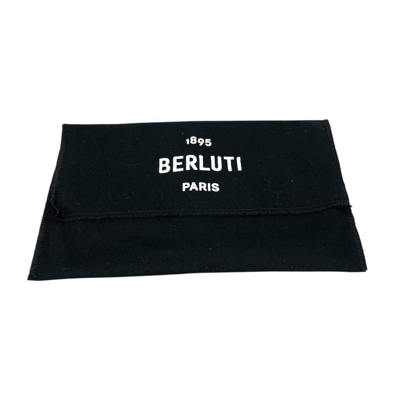 【Berluti】ベルルッティ エスパス スクリットレザー ロングウォレット ESPACE 長財布 レザー メンズ カリグラフィ 2つ折り長札入れ ブラウン