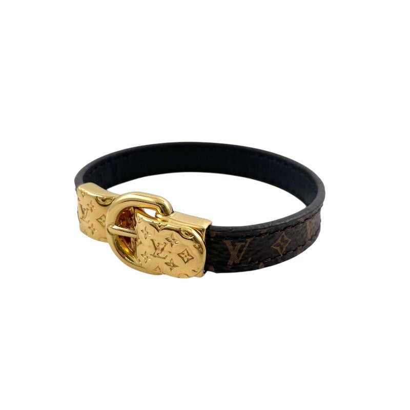 【LOUIS VUITTON】ルイ・ヴィトン ブラスレ ファッスンユアLV M6170 ブレスレット レディース サイズ17 モノグラム ゴールド金具 メンズ