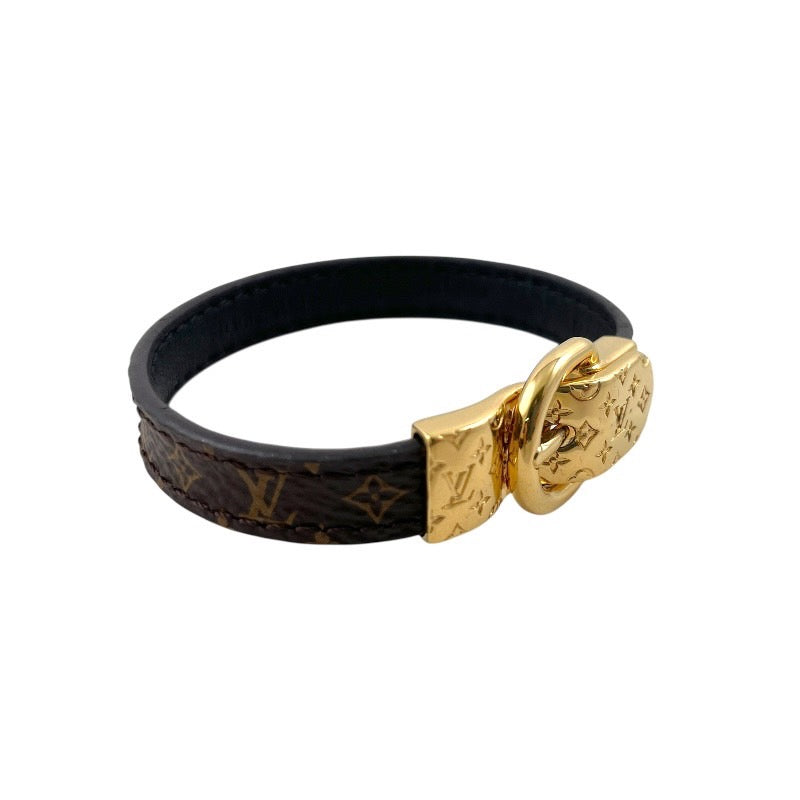 【LOUIS VUITTON】ルイ・ヴィトン ブラスレ ファッスンユアLV M6170 ブレスレット レディース サイズ17 モノグラム ゴールド金具 メンズ