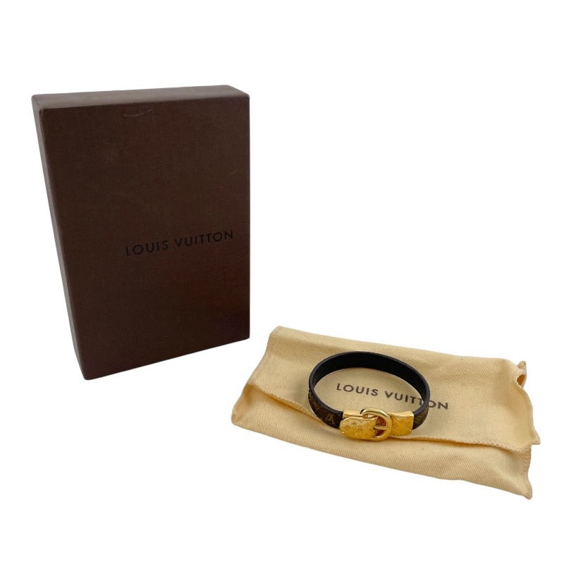 【LOUIS VUITTON】ルイ・ヴィトン ブラスレ ファッスンユアLV M6170 ブレスレット レディース サイズ17 モノグラム ゴールド金具 メンズ