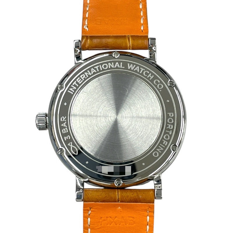 【IWC】インターナショナルウォッチカンパニー ポートフィノ37 IW458101 腕時計 SS/レザー メンズ 自動巻き 12Pダイヤモンド オートマティック
