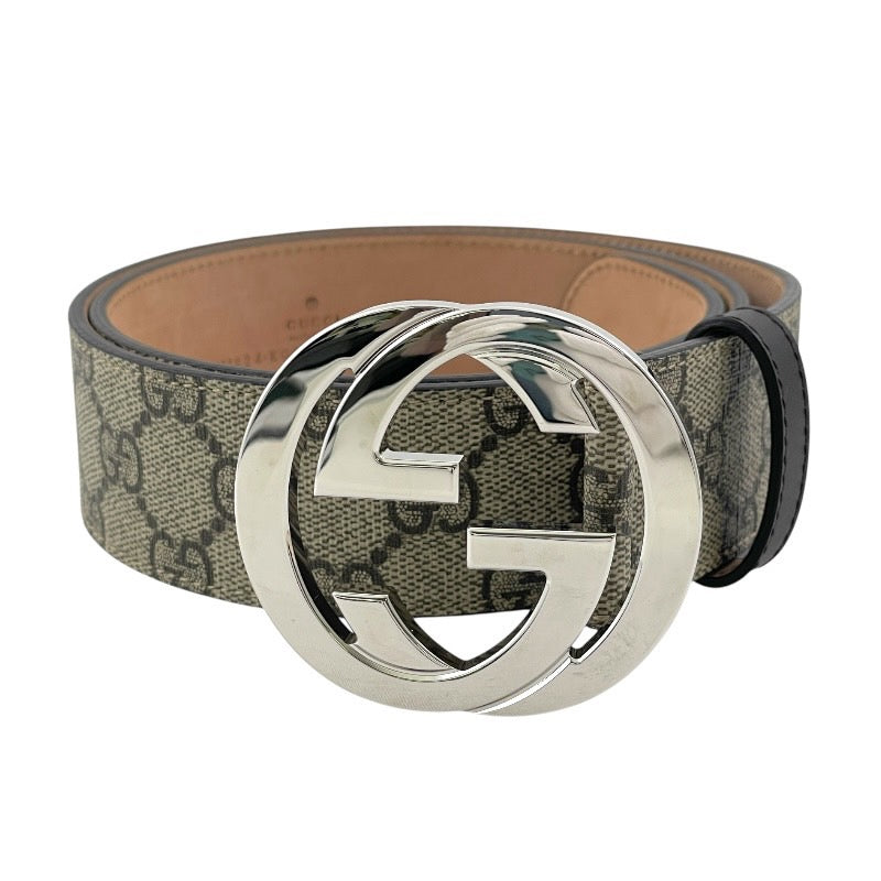 【GUCCI】グッチ GGスプリーム 411924 ベルト メンズ インターロッキングG 85/34 214351