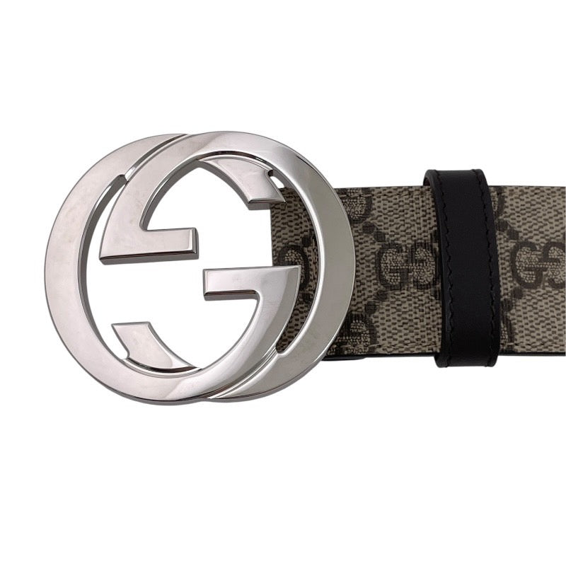 【GUCCI】グッチ GGスプリーム 411924 ベルト メンズ インターロッキングG 85/34 214351