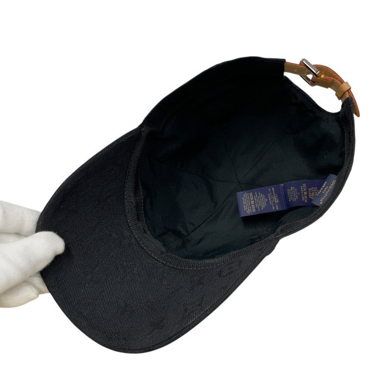 【LOUIS VUITTON】ルイ・ヴィトン モノグラム エッセンシャル M76584 キャップ メンズ ベースボールキャップ 黒 ブラック レディース