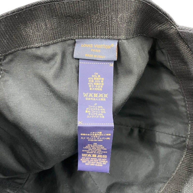 【LOUIS VUITTON】ルイ・ヴィトン モノグラム エッセンシャル M76584 キャップ メンズ ベースボールキャップ 黒 ブラック レディース
