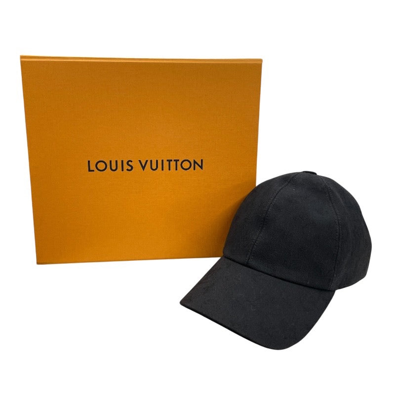 【LOUIS VUITTON】ルイ・ヴィトン モノグラム エッセンシャル M76584 キャップ メンズ ベースボールキャップ 黒 ブラック レディース