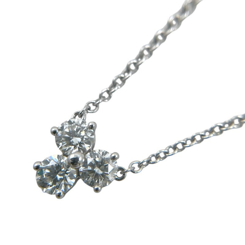 【TIFFANY&Co.】ティファニー アリア ネックレス Pt950プラチナ レディース 3P ダイヤモンド