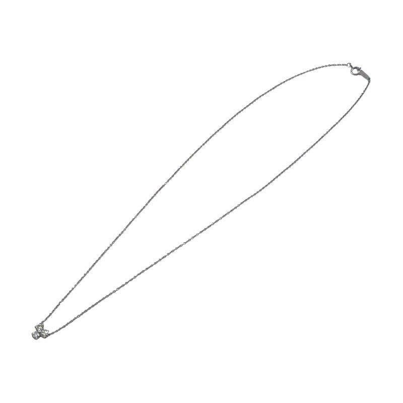 【TIFFANY&Co.】ティファニー アリア ネックレス Pt950プラチナ レディース 3P ダイヤモンド