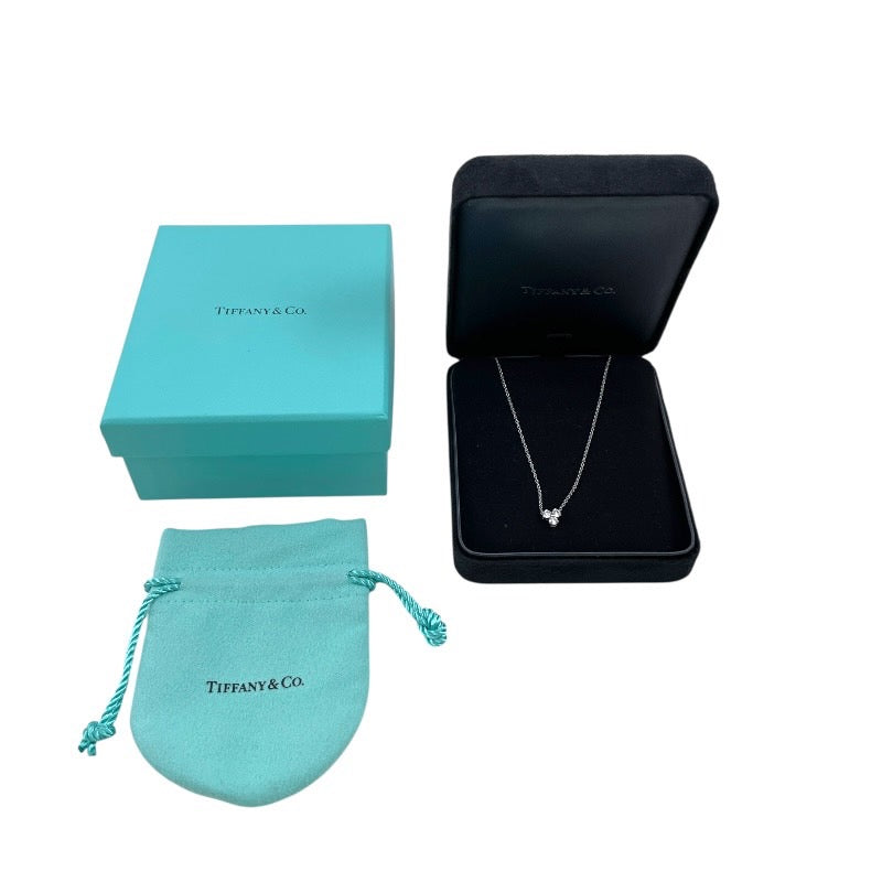 【TIFFANY&Co.】ティファニー アリア ネックレス Pt950プラチナ レディース 3P ダイヤモンド
