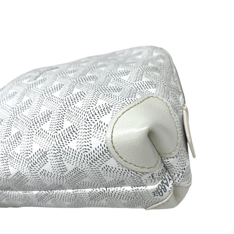 【GOYARD】ゴヤール ヴァンドーム コスメティックポーチ ポーチ レザー レディース 白 ホワイト 化粧ポーチ