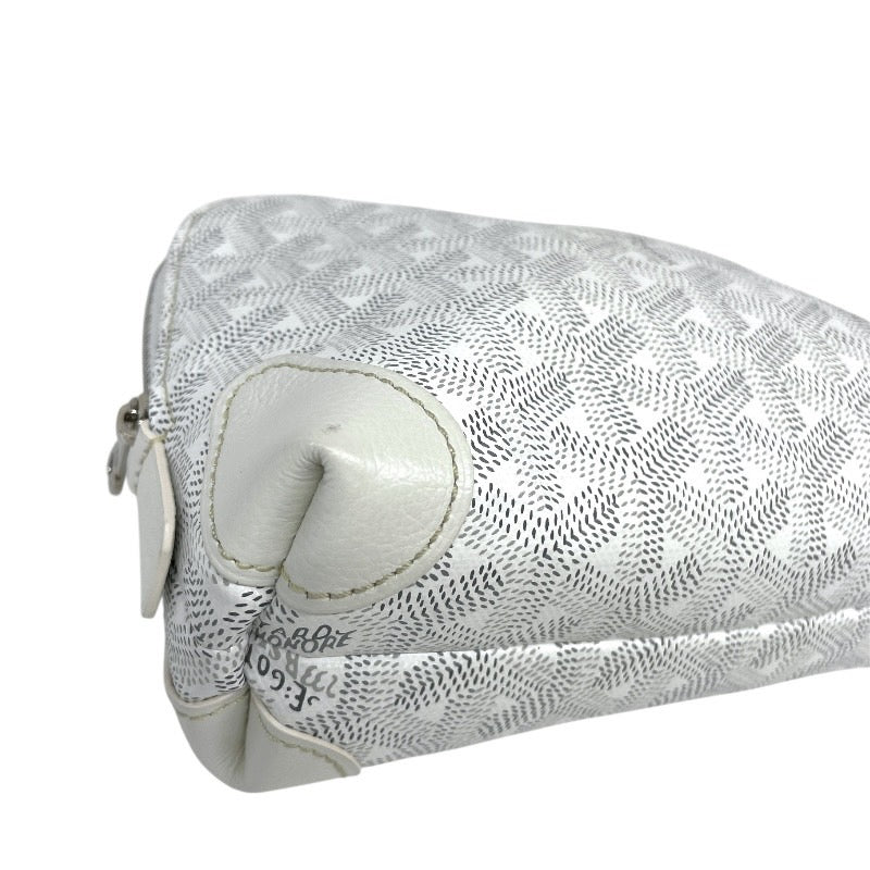 【GOYARD】ゴヤール ヴァンドーム コスメティックポーチ ポーチ レザー レディース 白 ホワイト 化粧ポーチ
