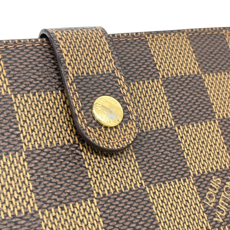 【LOUIS VUITTON】ルイ・ヴィトン ポルトフォイユ ヴィエノワ N61664 二つ折り財布 レディース ダミエ エベヌ がま口 コンパクトウォレット