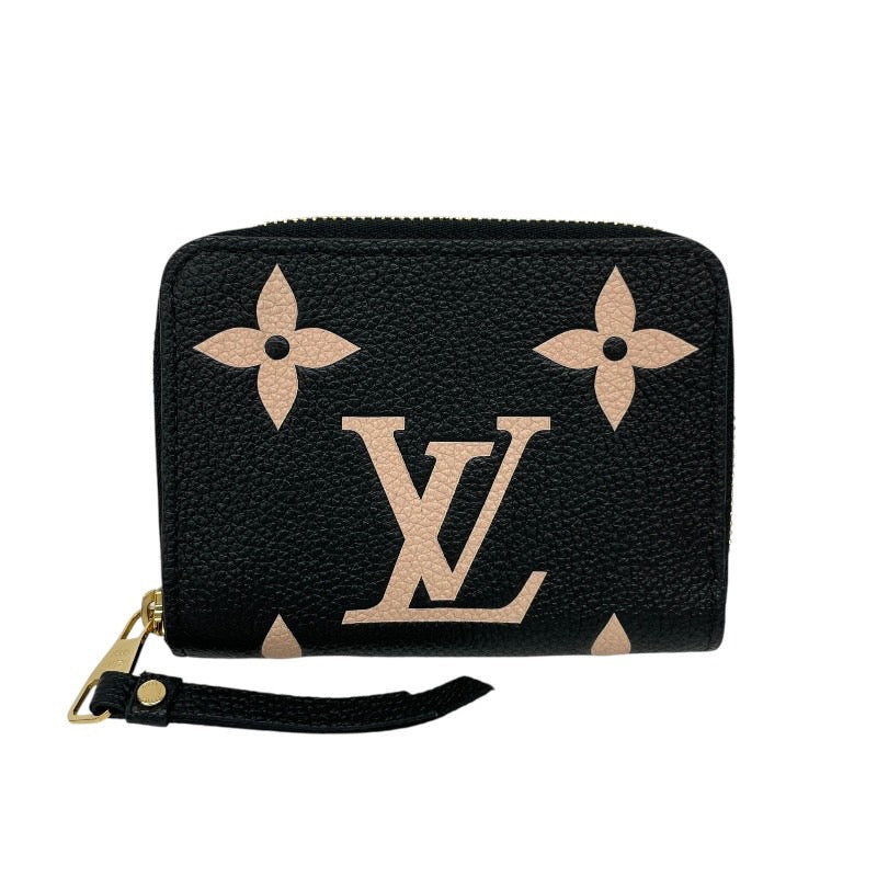 【LOUIS VUITTON】ルイ・ヴィトン ジッピー コインパース M69787 コインケース レザー レディース モノグラム アンプラント ノワール 黒 ラウンドファスナー