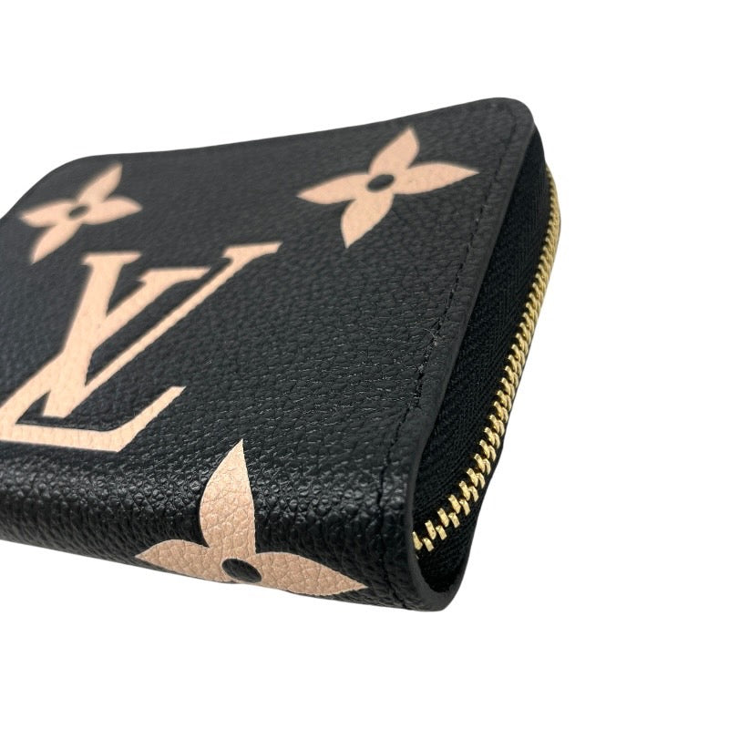 【LOUIS VUITTON】ルイ・ヴィトン ジッピー コインパース M69787 コインケース レザー レディース モノグラム アンプラント ノワール 黒 ラウンドファスナー