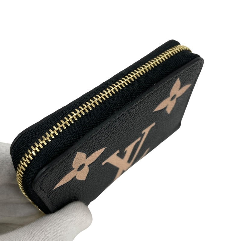 【LOUIS VUITTON】ルイ・ヴィトン ジッピー コインパース M69787 コインケース レザー レディース モノグラム アンプラント ノワール 黒 ラウンドファスナー