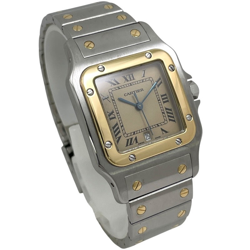 【CARTIER】カルティエ サントスガルベLM W20011C4 腕時計 SS/YG メンズ クォーツ レディース