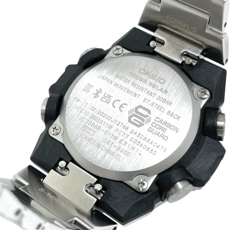 【CASIO】カシオ Gショック Gスチール GST-B400D-1AJF 腕時計 ステンレススチール メンズ タフソーラー