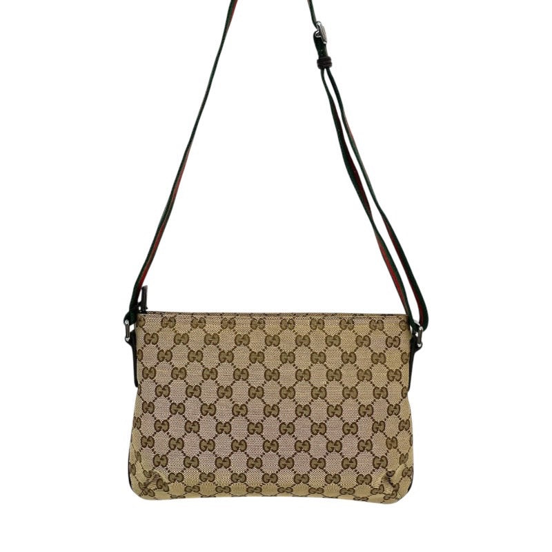 【GUCCI】グッチ クロスボディ ポシェット 189749 ショルダーバッグ GGキャンバス メンズ シェリーライン