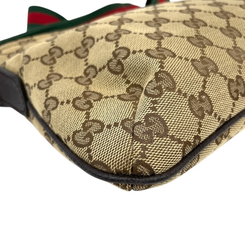 【GUCCI】グッチ クロスボディ ポシェット 189749 ショルダーバッグ GGキャンバス メンズ シェリーライン