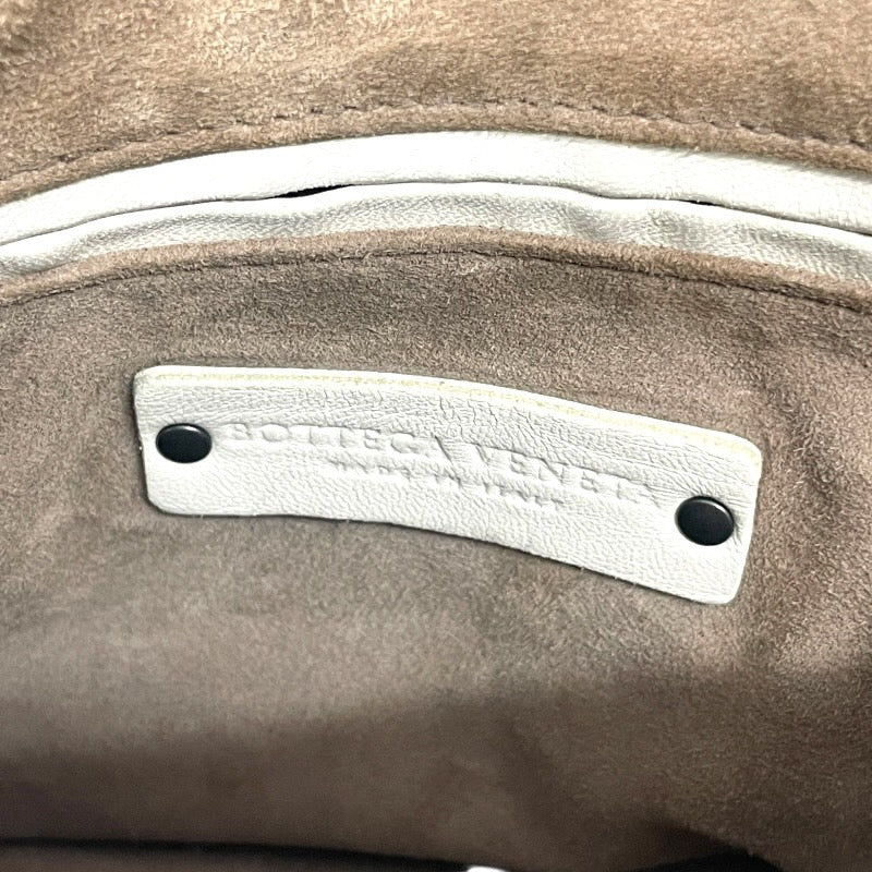 【BOTTEGAVENETA】ボッテガヴェネタ タンブーラ 2WAY ハンドバッグ レザー レディース イントレチャート 白 ホワイト ショルダー