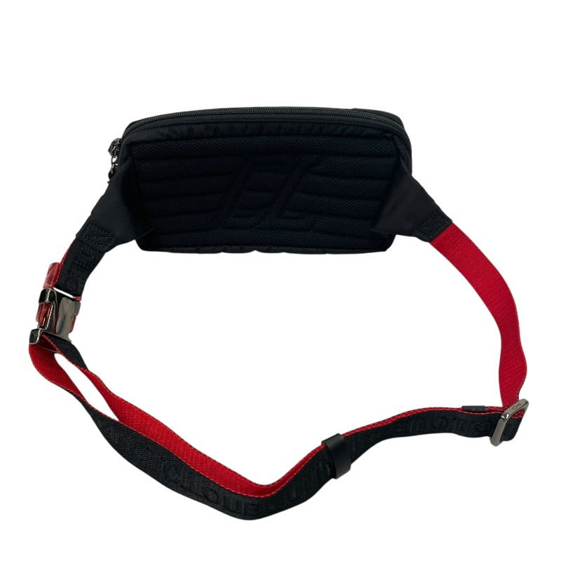 【Christian Louboutin】クリスチャンルブタン ルビディール Loubideal ウエストバッグ ナイロン メンズ ウエストポーチ ボディバッグ 黒 ブラック レディース