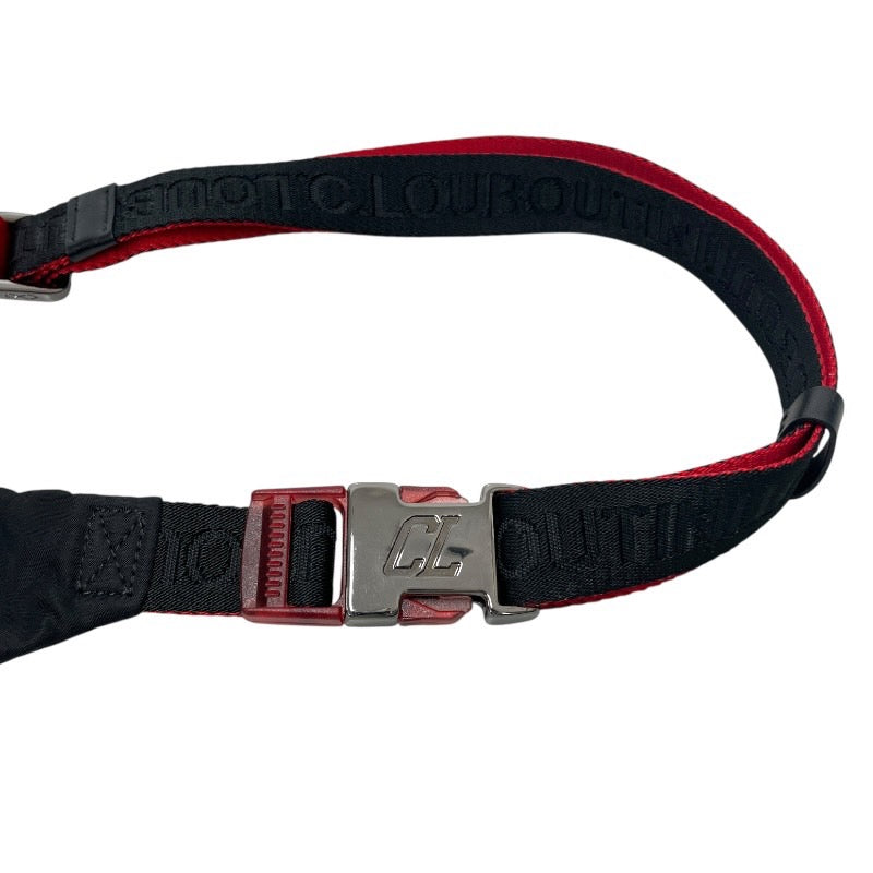 【Christian Louboutin】クリスチャンルブタン ルビディール Loubideal ウエストバッグ ナイロン メンズ ウエストポーチ ボディバッグ 黒 ブラック レディース