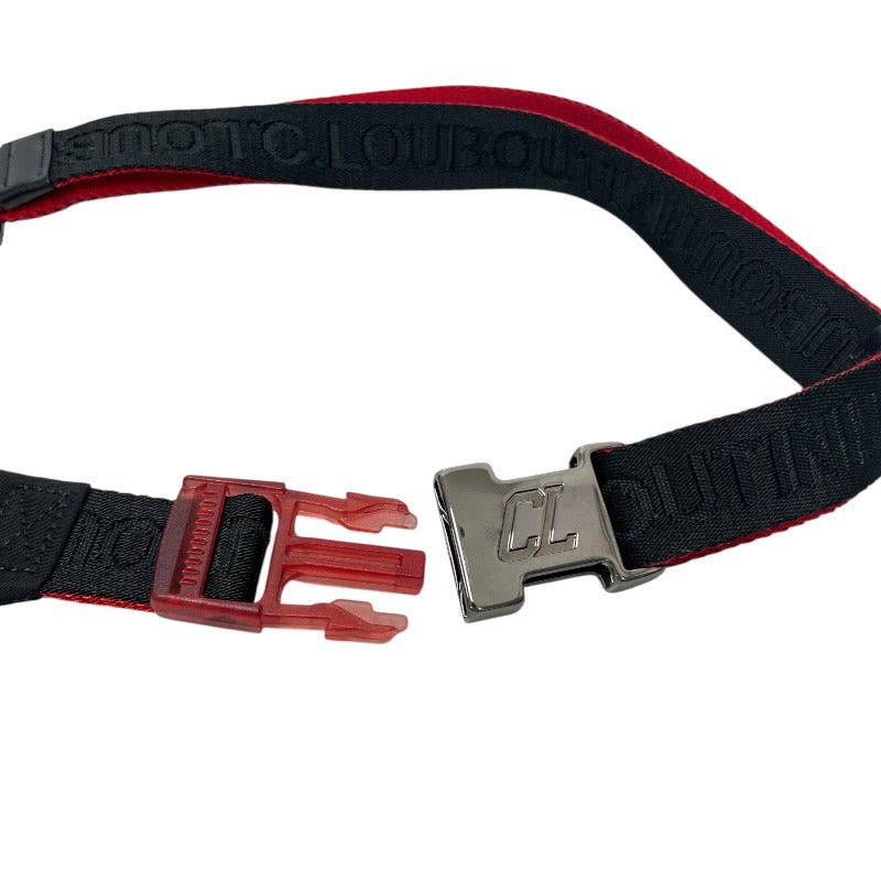 【Christian Louboutin】クリスチャンルブタン ルビディール Loubideal ウエストバッグ ナイロン メンズ ウエストポーチ ボディバッグ 黒 ブラック レディース