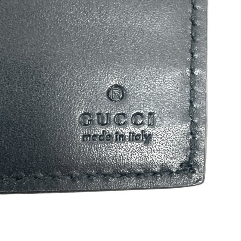 【GUCCI】グッチ グッチシマ 365466 長財布 レザー メンズ 札入れ 黒 ブラック カードケース
