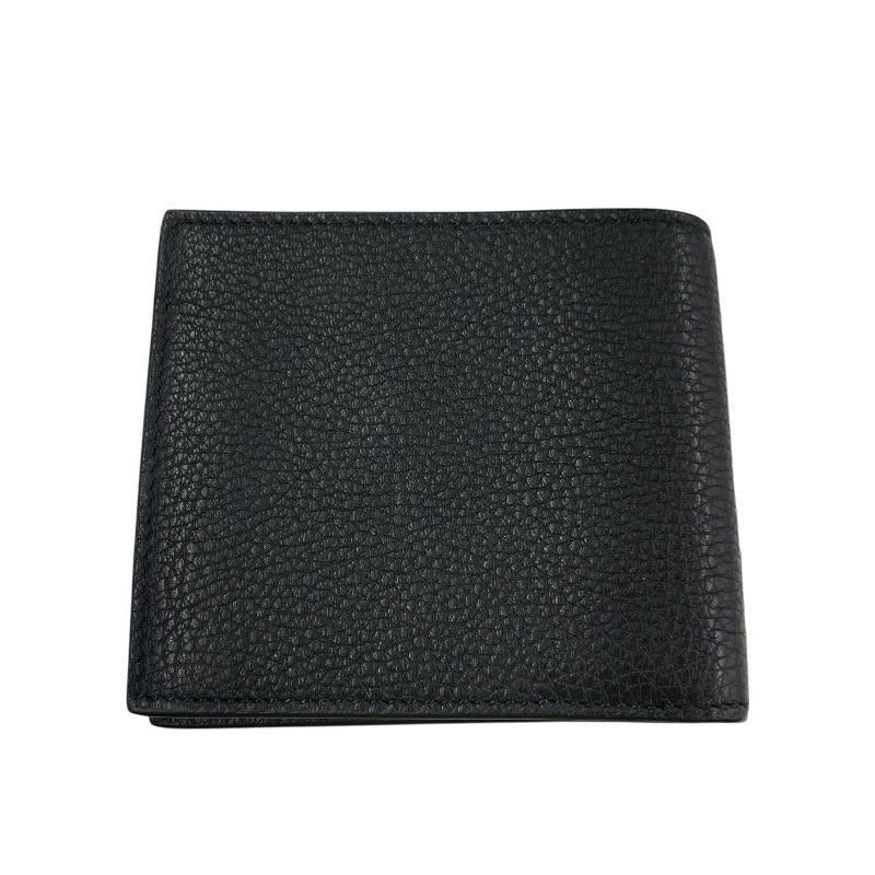 【GUCCI】グッチ ヴィンテージロゴ 496316 二つ折り財布 レザー メンズ 2つ折り 黒 ブラック