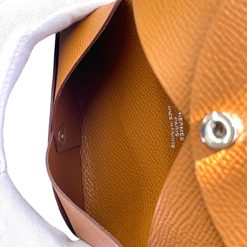 HERMES】エルメス カルヴィ カードケース ヴォーエプソン ユニ