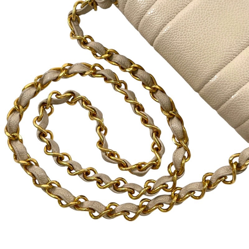 【CHANEL】シャネル マドモアゼル ショルダーバッグ レザーレディース キャビアスキン チェーン シングル ターンロック金具