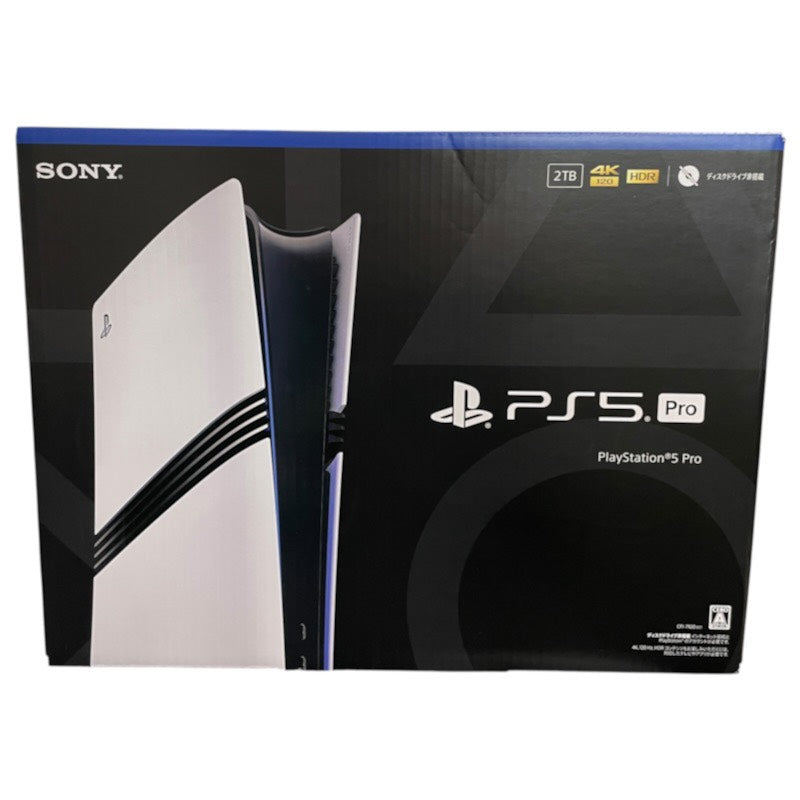 【新品】【sonny】ソニー PlayStation5 Pro CFI-7100B01 ゲームハード ユニセックス 新品未使用品 PS5 2TB プレイステーション5 本体 ディスクドライブ非搭載