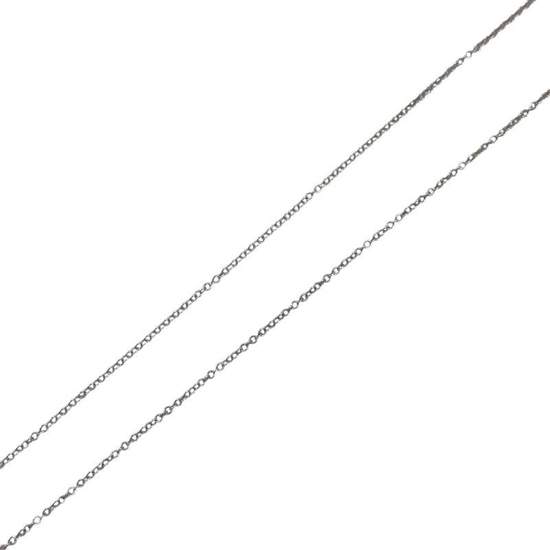 【中古】【TIFFANY&Co.】ティファニー メトロハート ネックレス K18ホワイトゴールド レディース