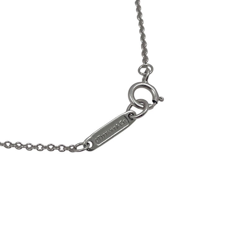 【中古】【TIFFANY&Co.】ティファニー メトロハート ネックレス K18ホワイトゴールド レディース