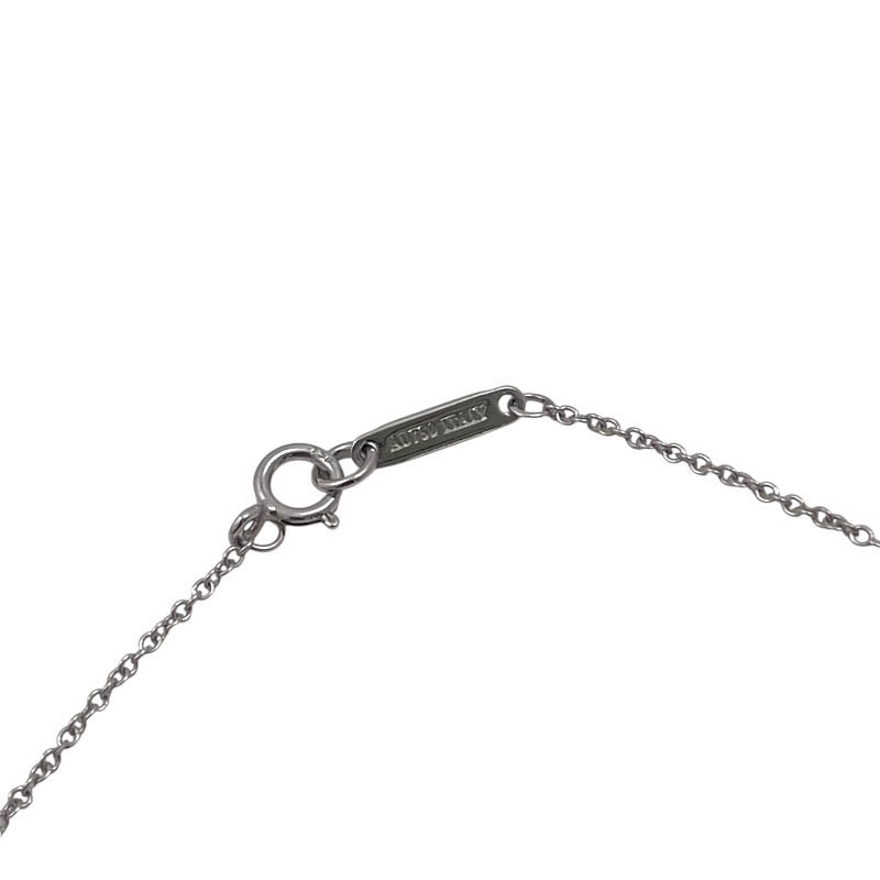 【中古】【TIFFANY&Co.】ティファニー メトロハート ネックレス K18ホワイトゴールド レディース