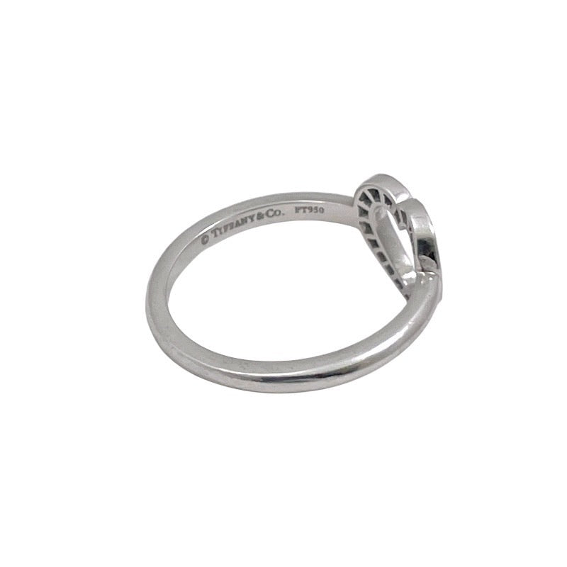 【TIFFANY&Co.】ティファニー メトロハート リング・指輪 Pt950プラチナ レディース ダイヤモンド 9号