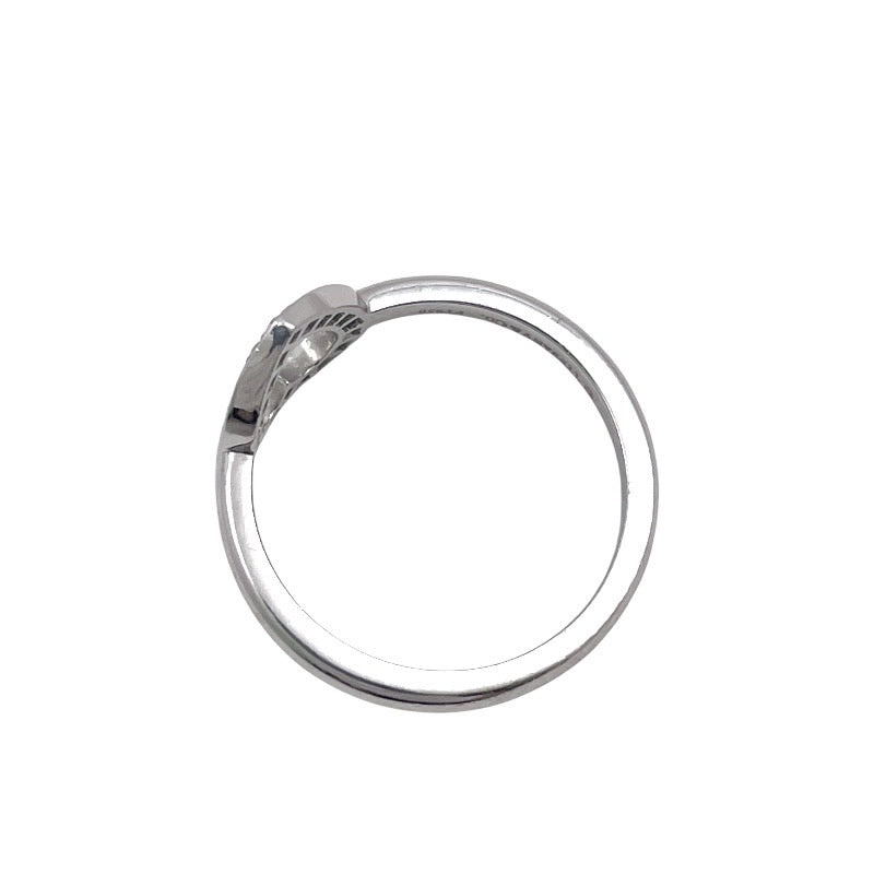 【TIFFANY&Co.】ティファニー メトロハート リング・指輪 Pt950プラチナ レディース ダイヤモンド 9号