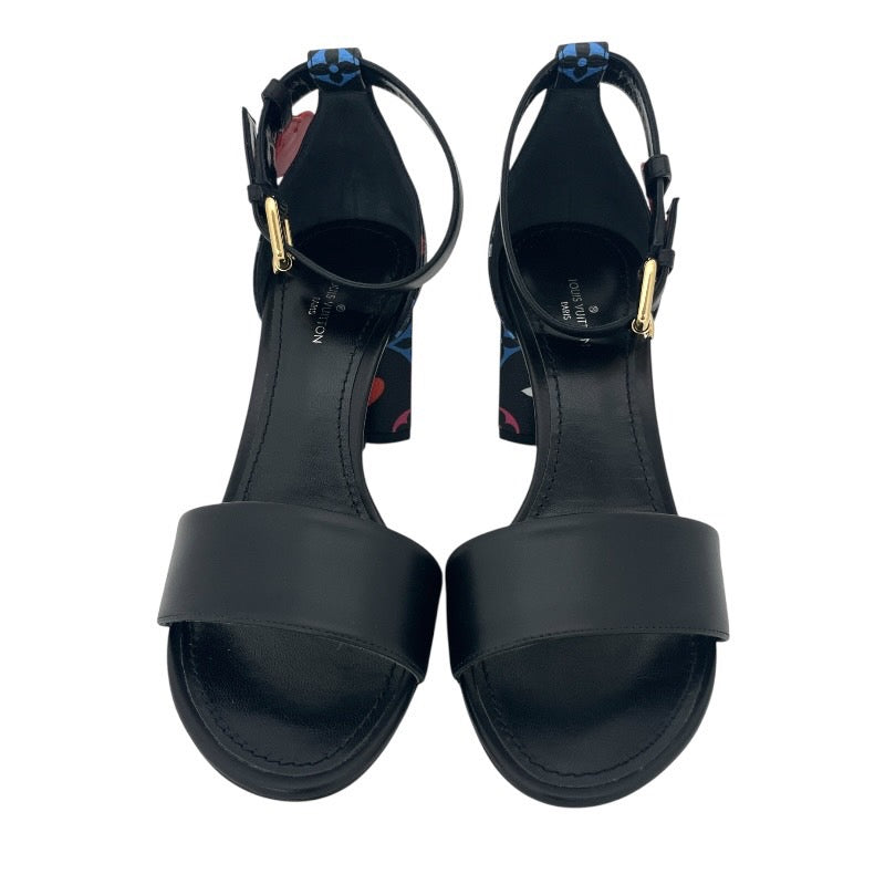 【LOUIS VUITTON】ルイ・ヴィトン ゲームオンコレクション 1A8MQD サンダル レディース パンプス サイズ36 未使用品 黒 ブラック