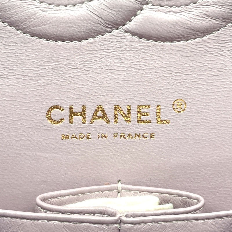 【CHANEL】シャネル ツイード Wフラップ ショルダーバッグ レディース 8番 チェーンショルダー ピンク