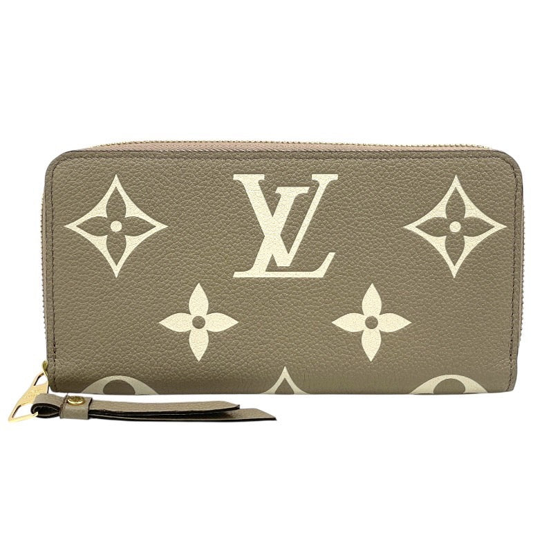 【LOUIS VUITTON】ルイ・ヴィトン ジッピーウォレット M69794 長財布 レザー レディース バイカラー モノグラム アンプラント トゥルトレール クレーム