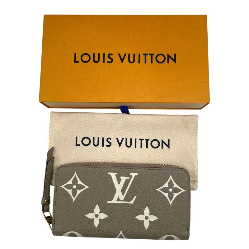【LOUIS VUITTON】ルイ・ヴィトン ジッピーウォレット M69794 長財布 レザー レディース バイカラー モノグラム アンプラント トゥルトレール クレーム