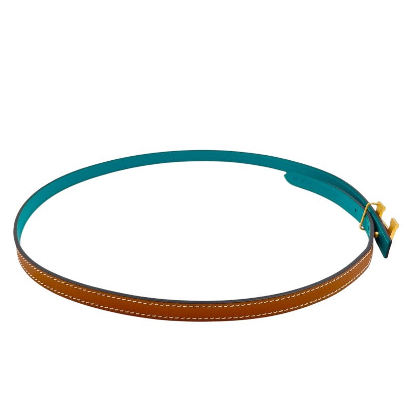 【HERMES】エルメス ミニコンスタンス ベルト ヴォーエプソン レディース X刻印 2016年製造 リバーシブル サイズ80 ゴールド金具