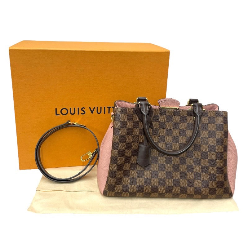 【LOUIS VUITTON】ルイ・ヴィトン ブリタニー N41674 ハンドバッグ レディース 2WAY ダミエエベヌ マグノリア ピンク ショルダー