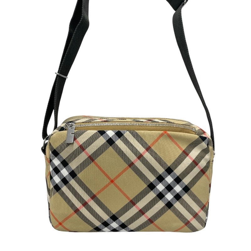 【BURBERRY】バーバリー クロスボディ 8091320 ショルダーバッグ メンズ チェック柄 ホースフェリー ベージュ レディース