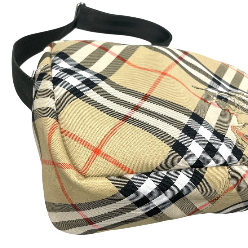 【BURBERRY】バーバリー クロスボディ 8091320 ショルダーバッグ メンズ チェック柄 ホースフェリー ベージュ レディース