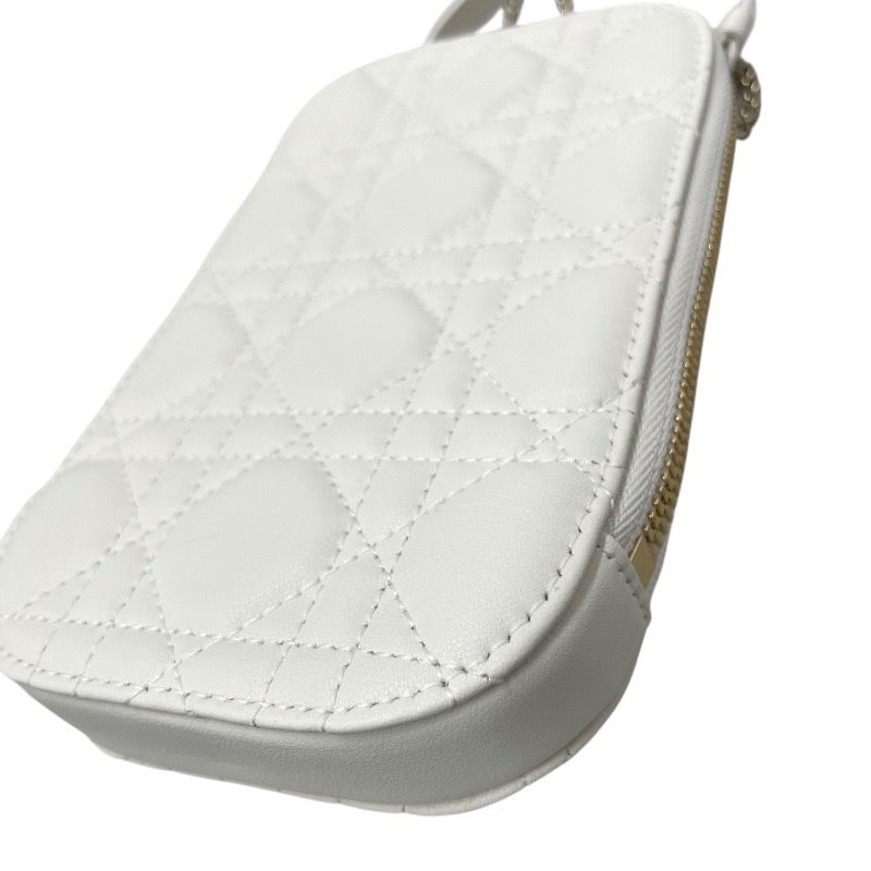 【Dior】ディオール レディディオール Call'in Dior フォンホルダー S0872ONMJ_M030 ショルダーバッグ ラムスキン レディース フォンポーチ カナージュ スマホ